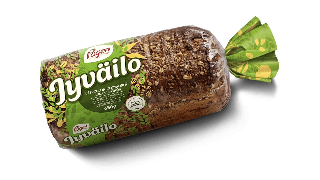 Kuva Jyväilo pakkauksessaan
