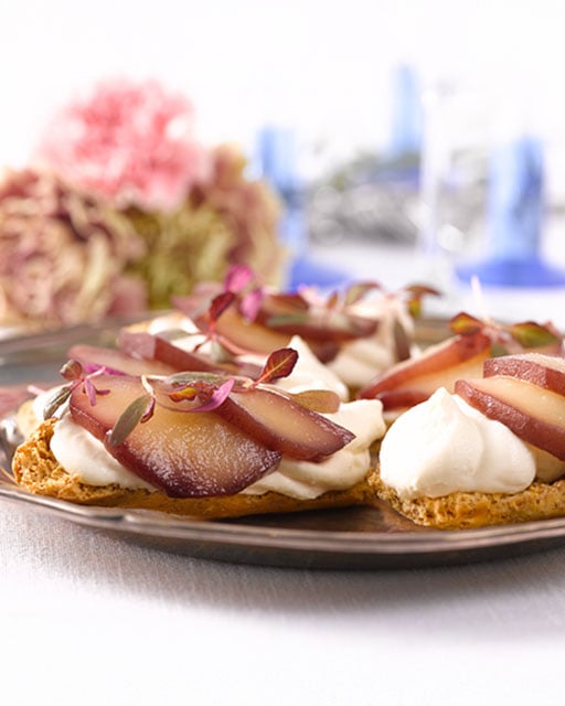 Korput Vuohenjuusto-Päärynäcrostinit - image